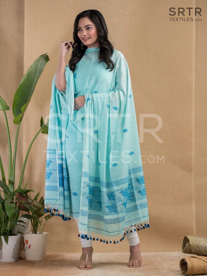 Pure cotton Jamdani Suit – Elegant 2-Piece Set