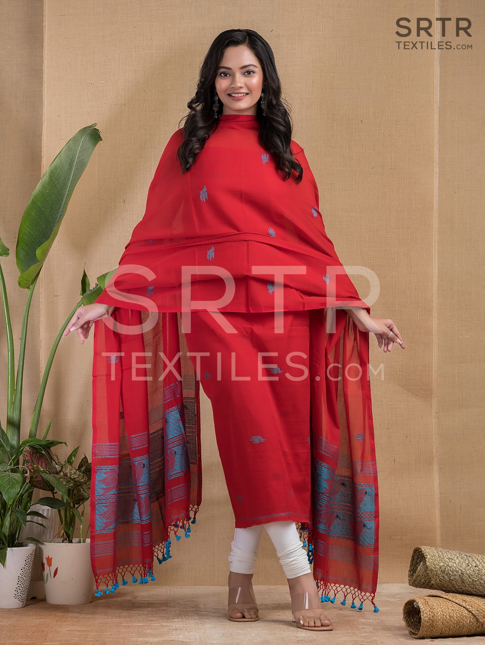 Pure cotton Jamdani Suit – Elegant 2-Piece Set - Image 3
