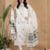 Cotton Unstitched Jamdani Suit Elegant 2-Piece Set