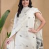 Cotton Unstitched Jamdani Suit Elegant 2-Piece Set