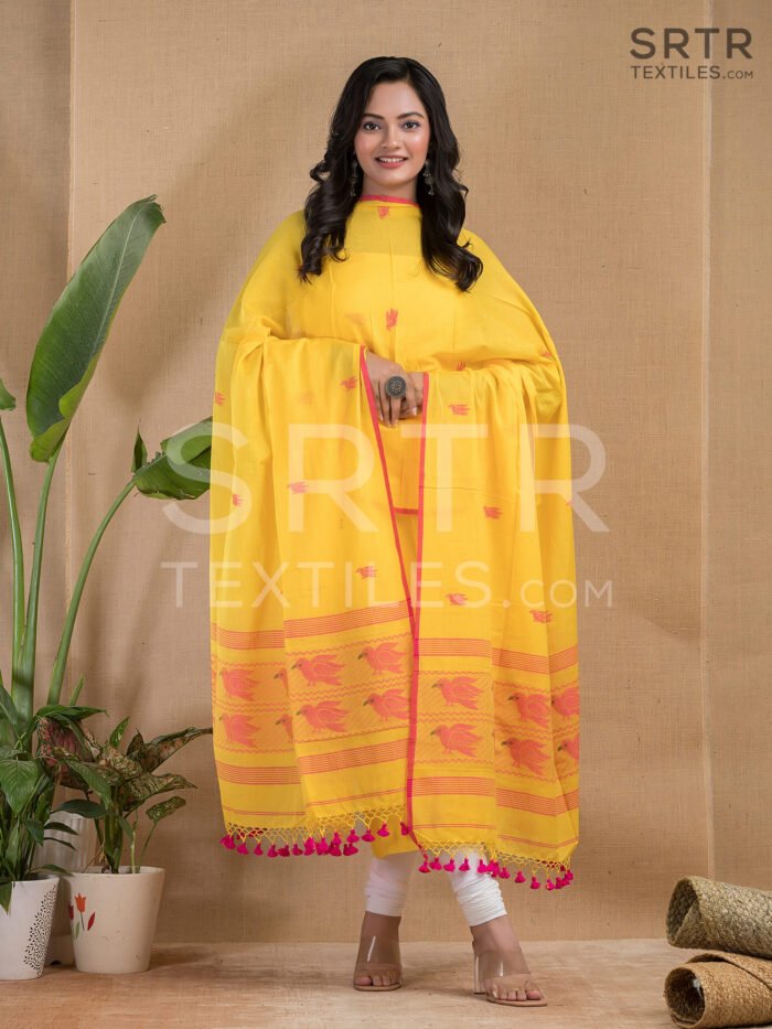 Alternative view of Pure cotton Jamdani Suit – Elegant 2-Piece Set