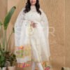 Muslin Unstitched Jamdani Suit – Elegant 2-Piece Set