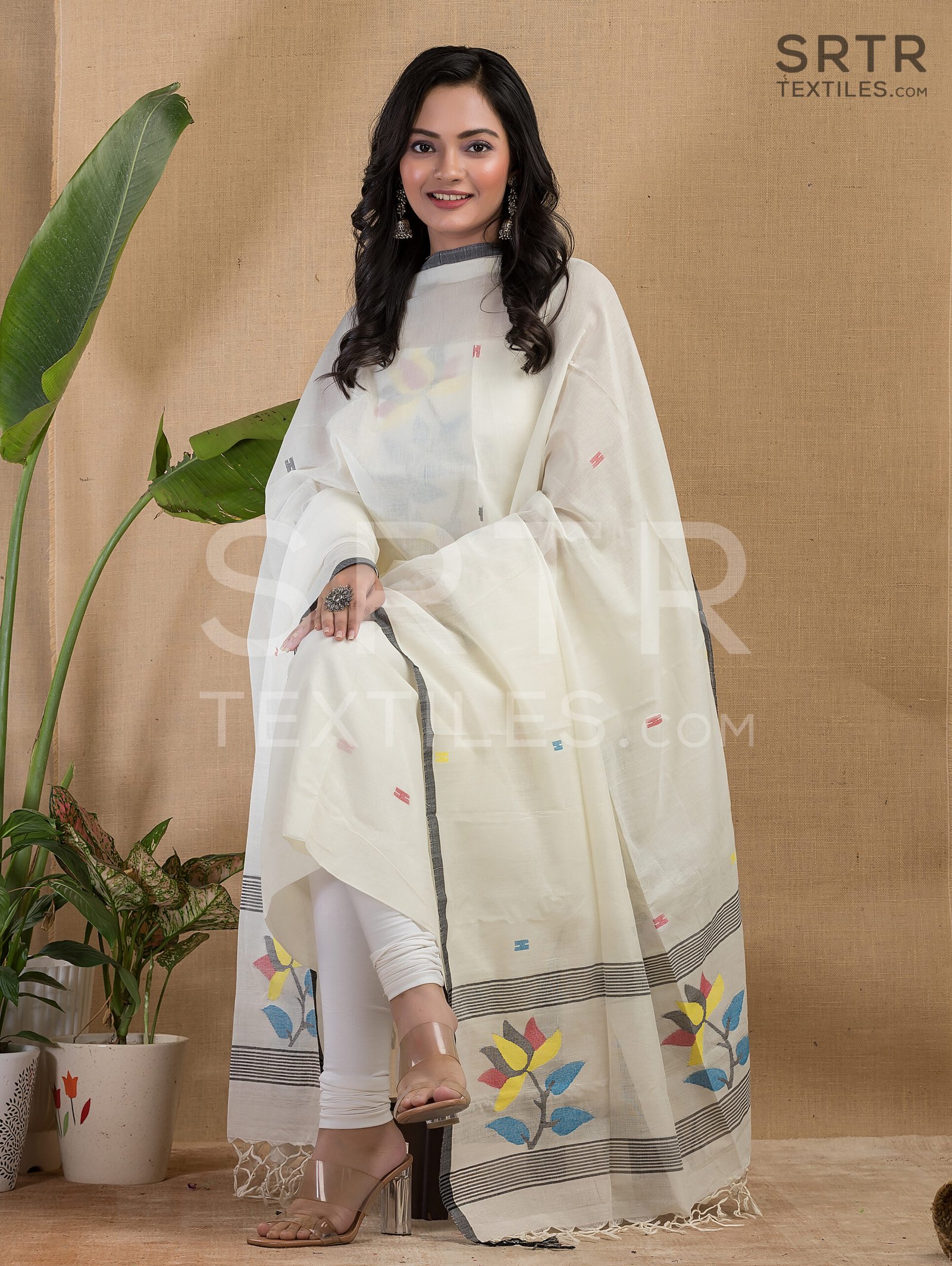 Pure cotton Jamdani Suit – Elegant 2-Piece Set