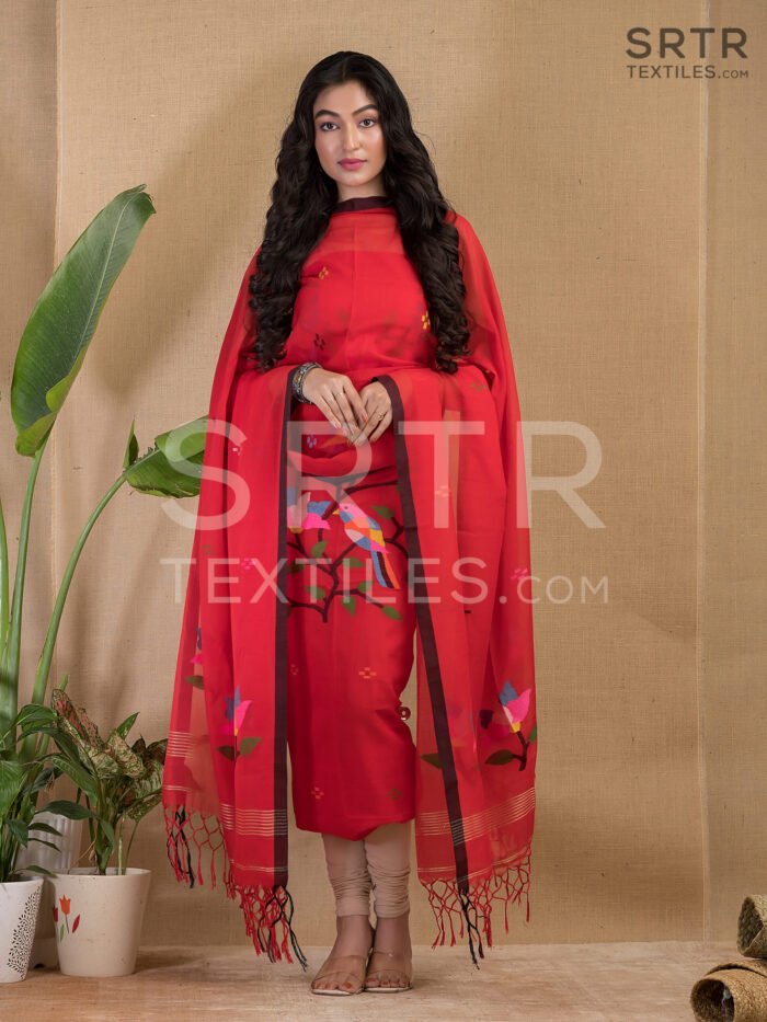 Pure cotton Jamdani Suit – Elegant 2-Piece Set