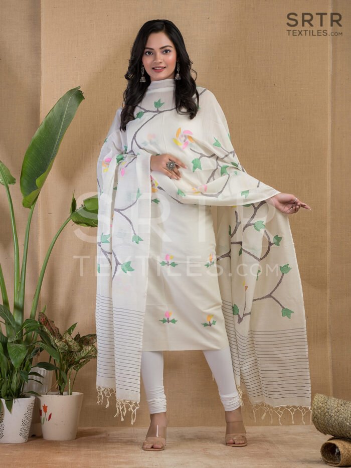 Pure cotton Jamdani Suit – Elegant 2-Piece Set