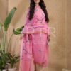 Cotton Unstitched Jamdani Suit Elegant 2-Piece Set