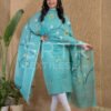 Cotton Unstitched Jamdani Suit Elegant 2-Piece Set