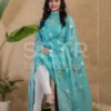 Cotton Unstitched Jamdani Suit Elegant 2-Piece Set