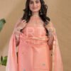 Muslin Unstitched Jamdani Suit – Elegant 2-Piece Set