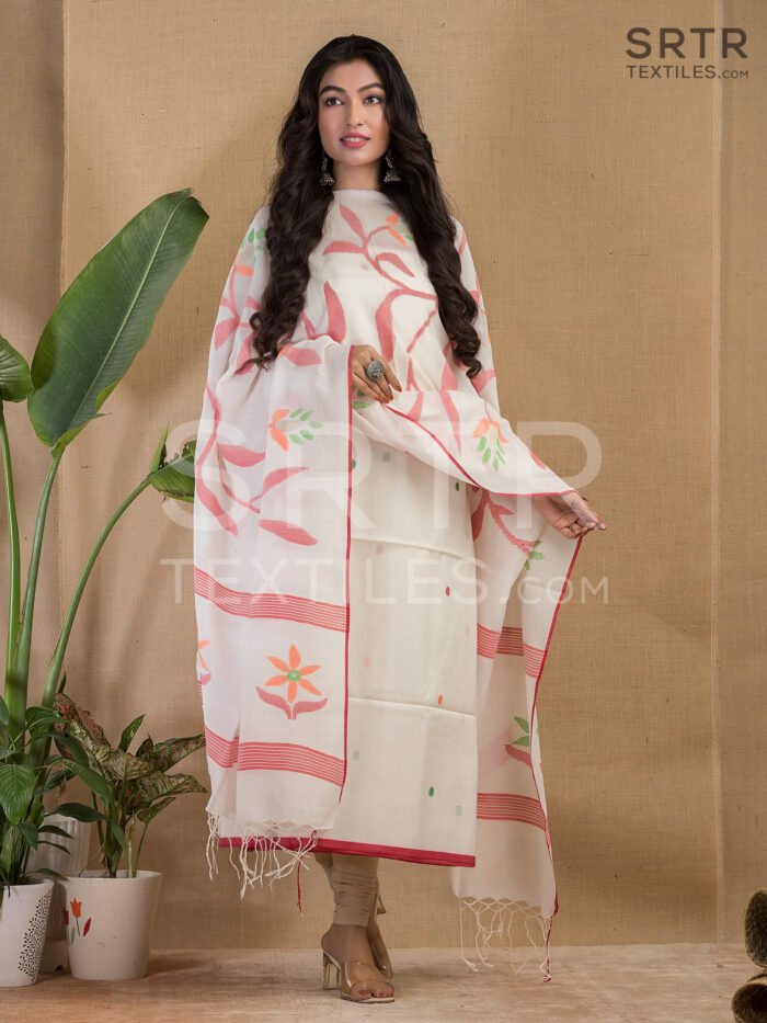 Pure cotton Jamdani Suit – Elegant 2-Piece Set