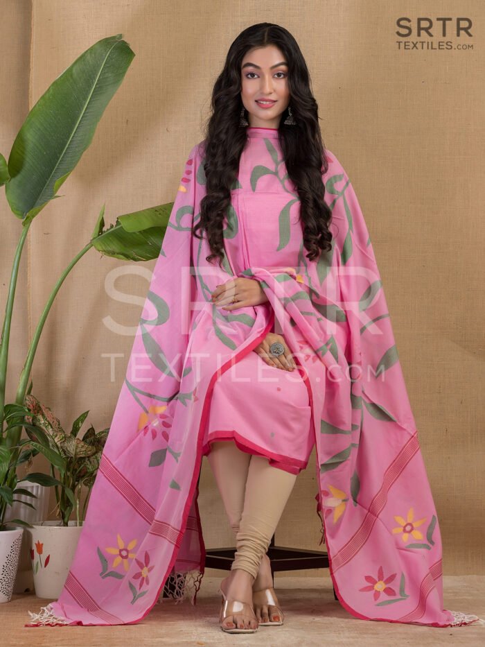 Pure cotton Jamdani Suit – Elegant 2-Piece Set