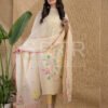 Muslin Unstitched Jamdani Suit – Elegant 2-Piece Set