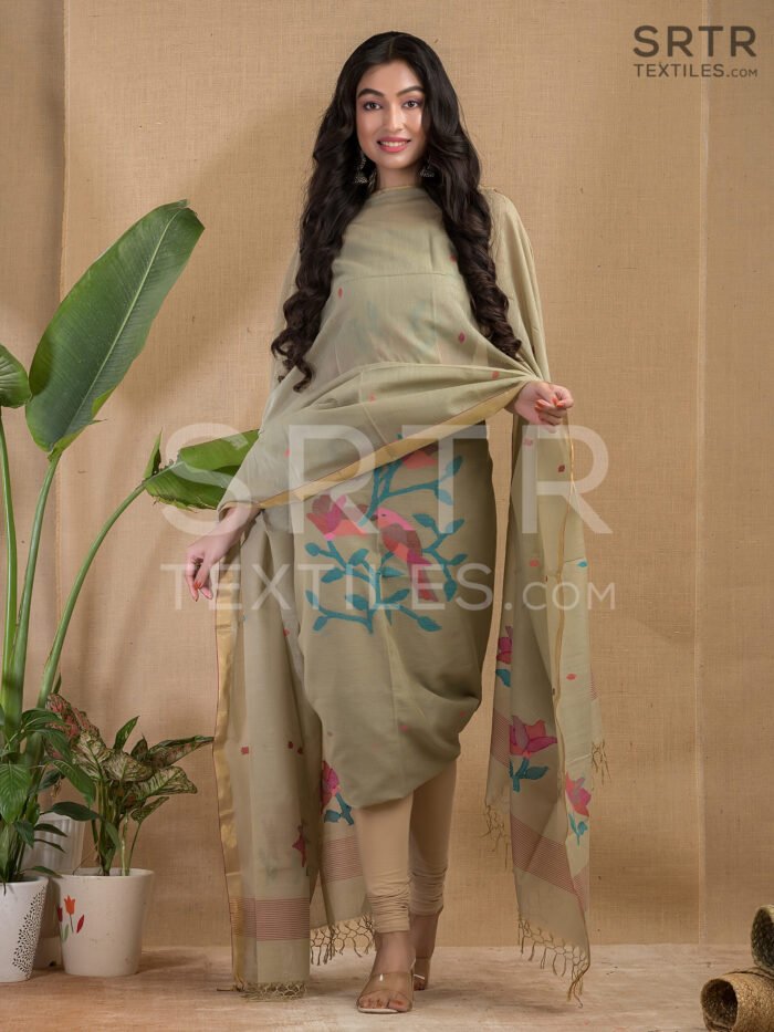 Pure cotton Jamdani Suit – Elegant 2-Piece Set