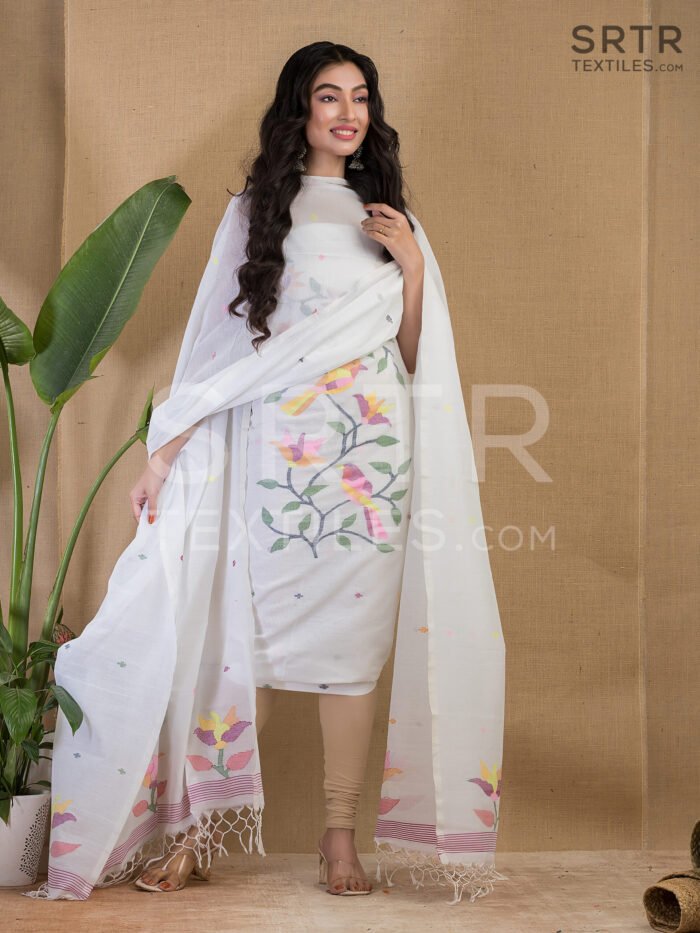Pure cotton Jamdani Suit – Elegant 2-Piece Set