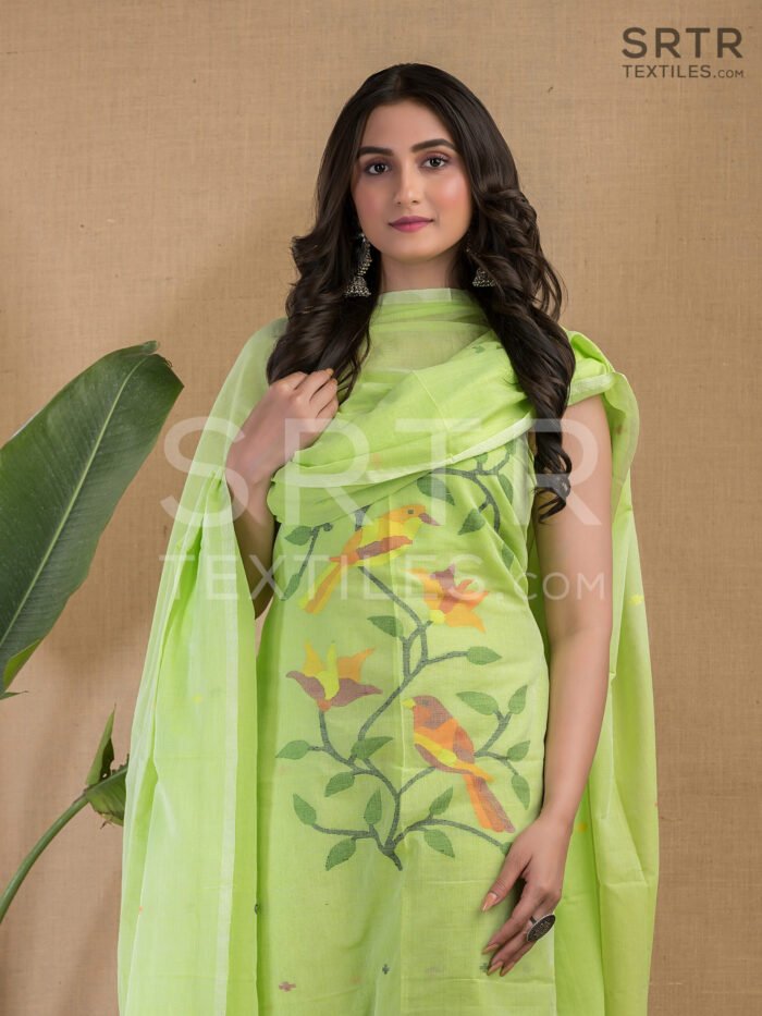 Pure cotton Jamdani Suit – Elegant 2-Piece Set