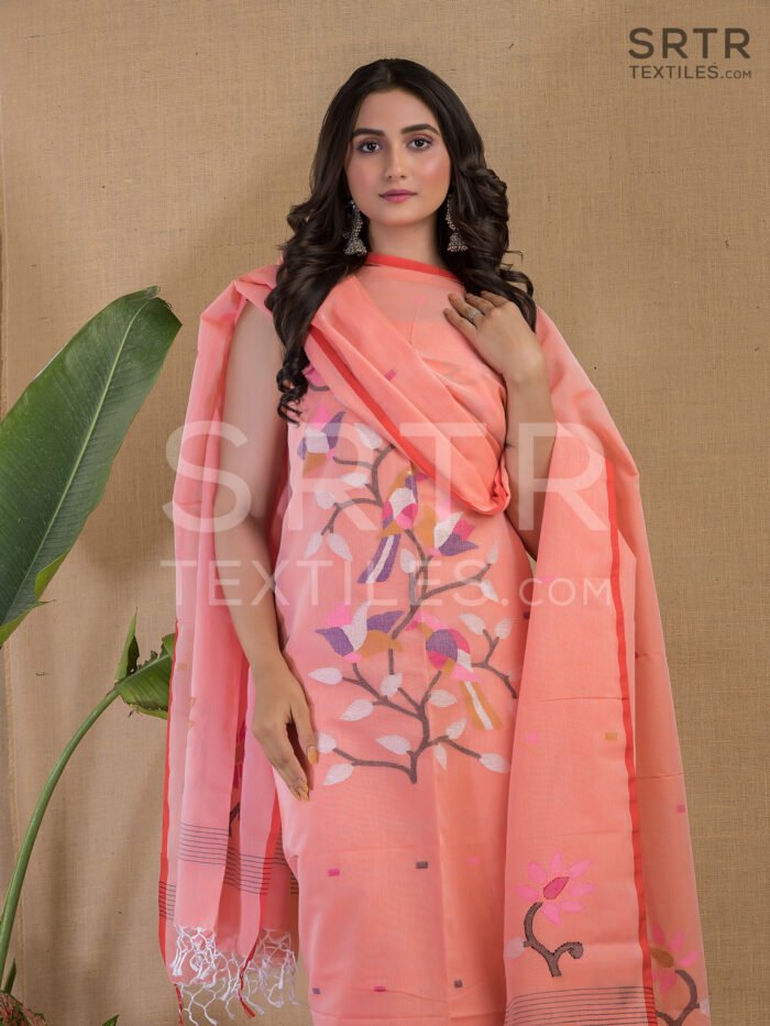 Pure cotton Jamdani Suit – Elegant 2-Piece Set