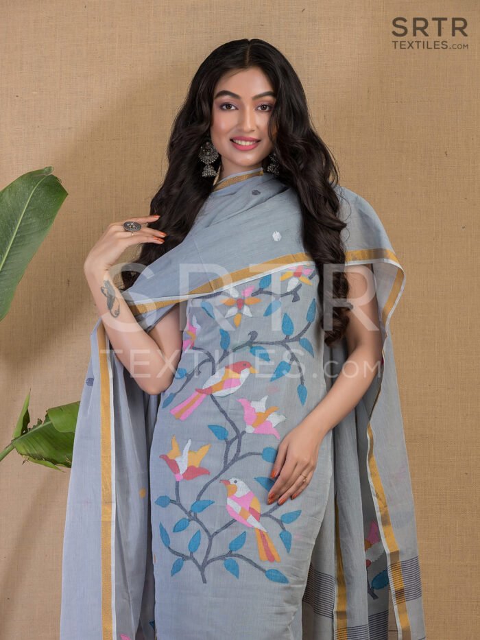 Pure cotton Jamdani Suit – Elegant 2-Piece Set