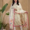 Pure Jayashree linen Unstitched Jamdani Suit – Elegant 2-Piece Set