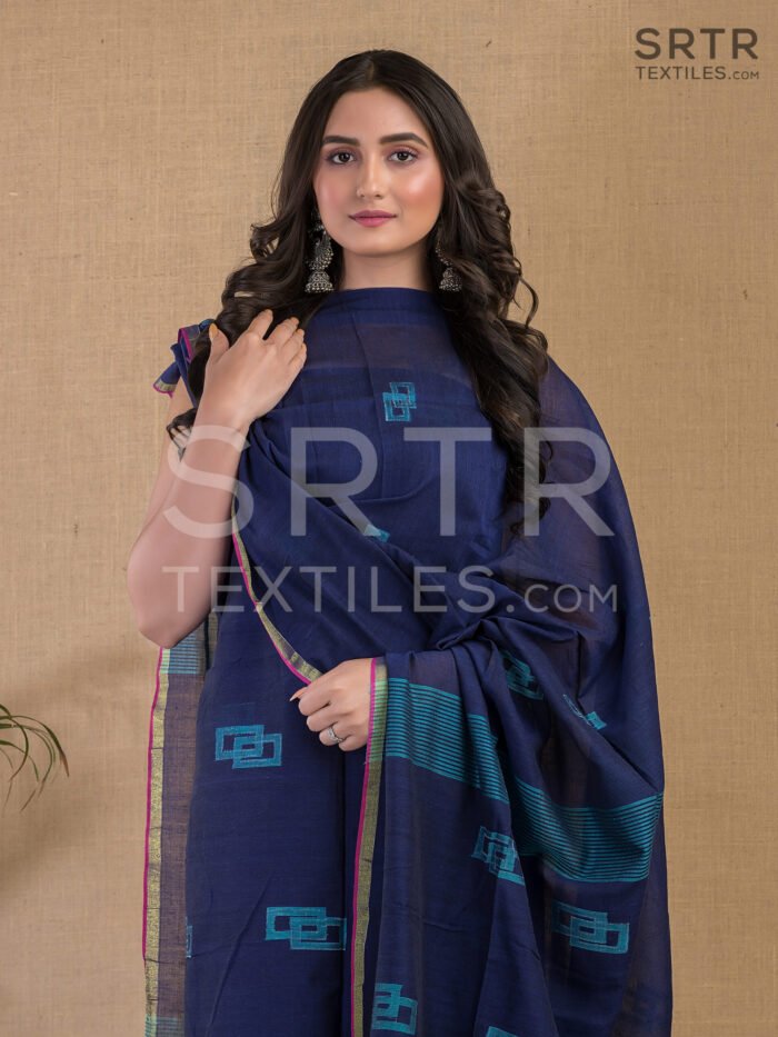 Alternative view of Pure cotton Jamdani Suit – Elegant 2-Piece Set