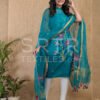 Muslin Unstitched Jamdani Suit – Elegant 2-Piece Set