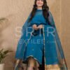 Muslin Unstitched Jamdani Suit – Elegant 2-Piece Set