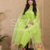 Muslin Unstitched Jamdani Suit – Elegant 2-Piece Set