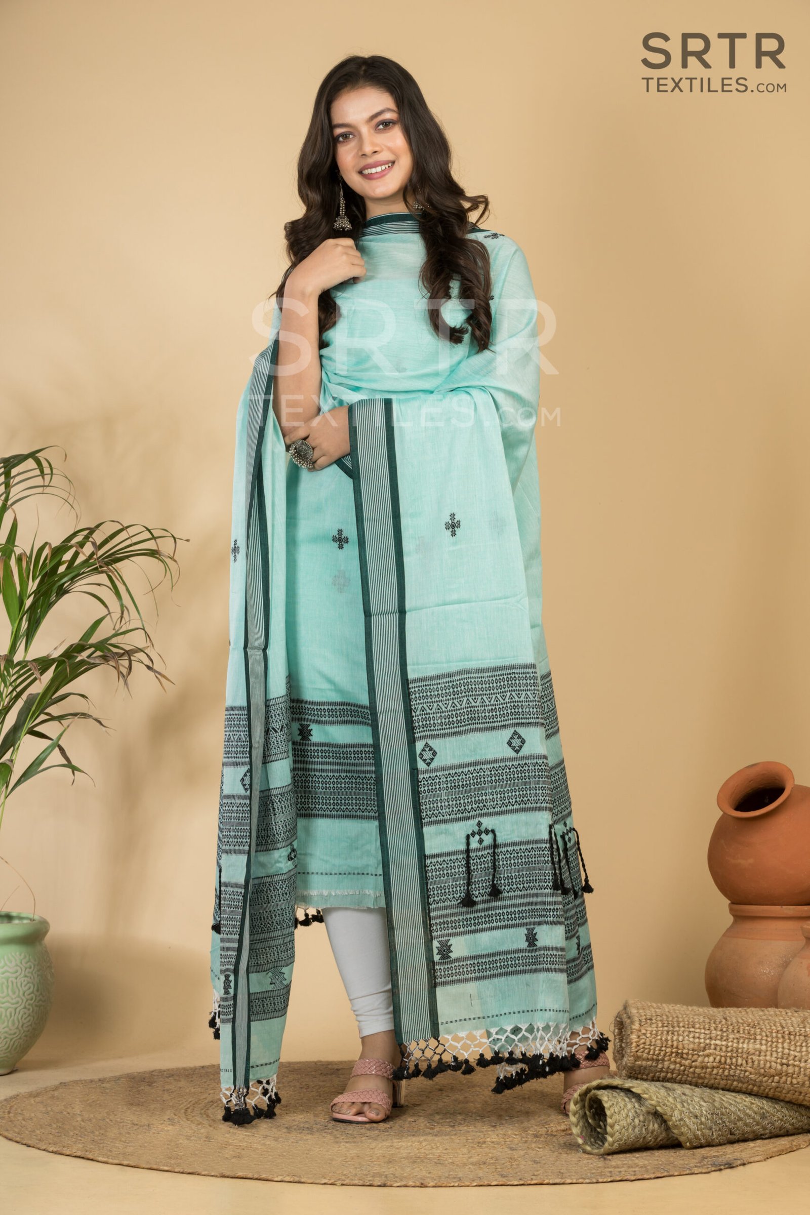 Pure Cotton Jamdani Suit (UNSTITCHED) – Elegant 2-Piece Set - Image 2
