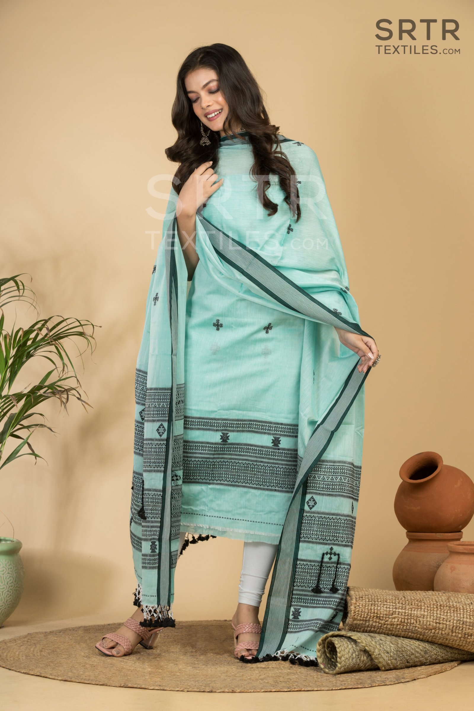 Pure cotton Jamdani Suit – Elegant 2-Piece Set