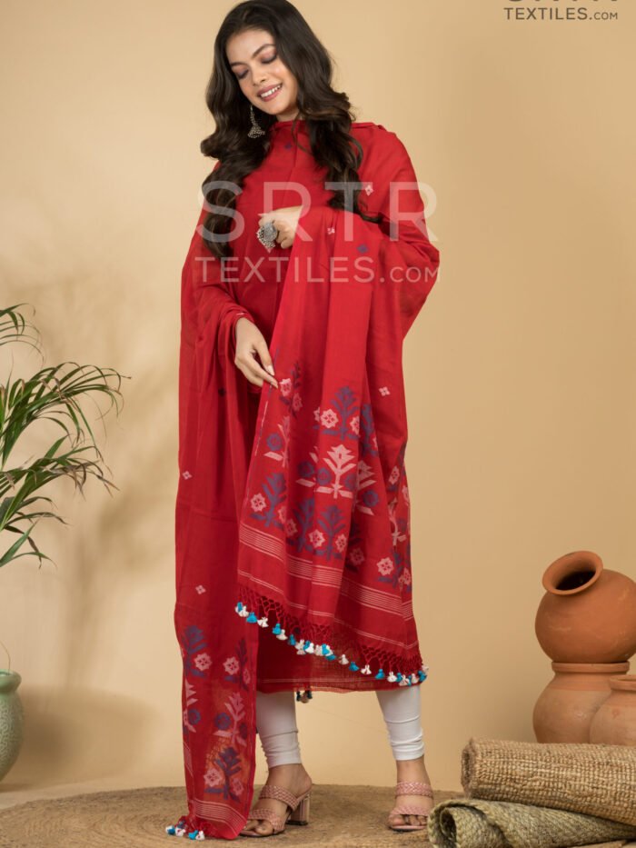Pure cotton Jamdani Suit – Elegant 2-Piece Set