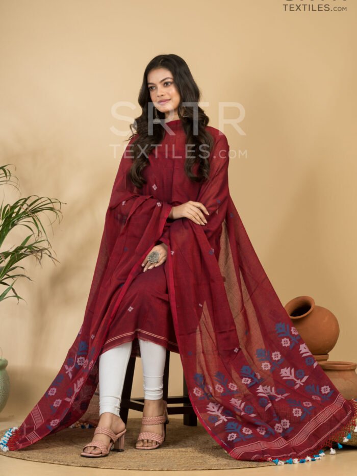 Pure cotton Jamdani Suit – Elegant 2-Piece Set
