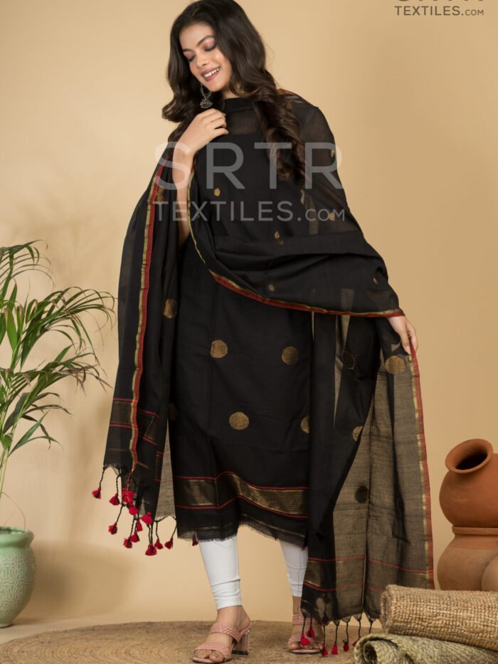 Pure Cotton Jamdani Suit (UNSTITCHED) – Elegant 2-Piece Set