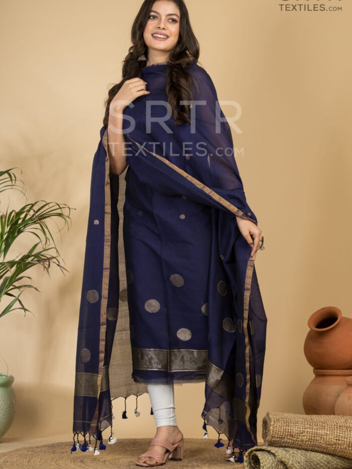 Pure Cotton Jamdani Suit (UNSTITCHED) – Elegant 2-Piece Set