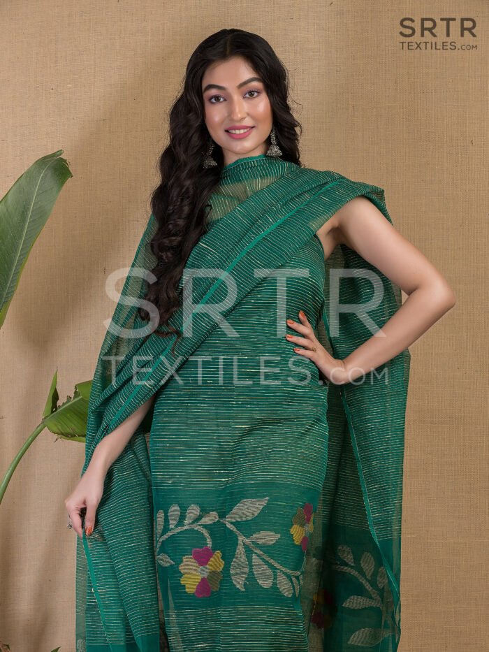 Ghicha Muslin jamdani suits (UNSTITCHED) – Elegant 2-Piece Set