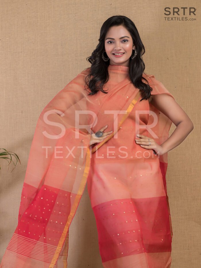 Alternative view of Muslin Sequence Suit (UNSTITCHED) – Elegant 2-Piece Set