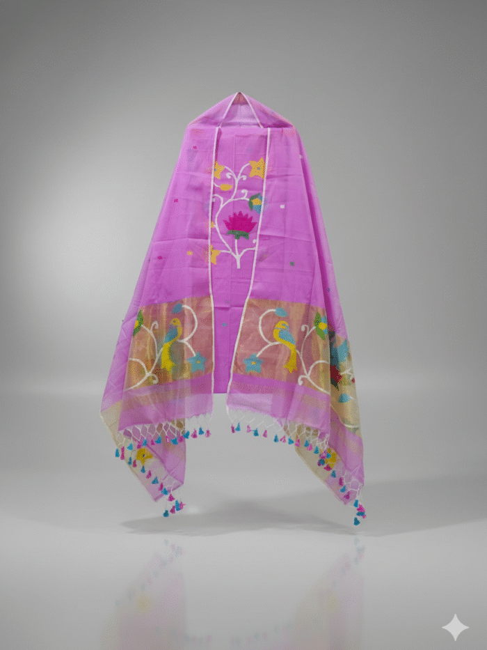 Muslin Jamdani Suit (UNSTITCHED) – Elegant 2-Piece Set