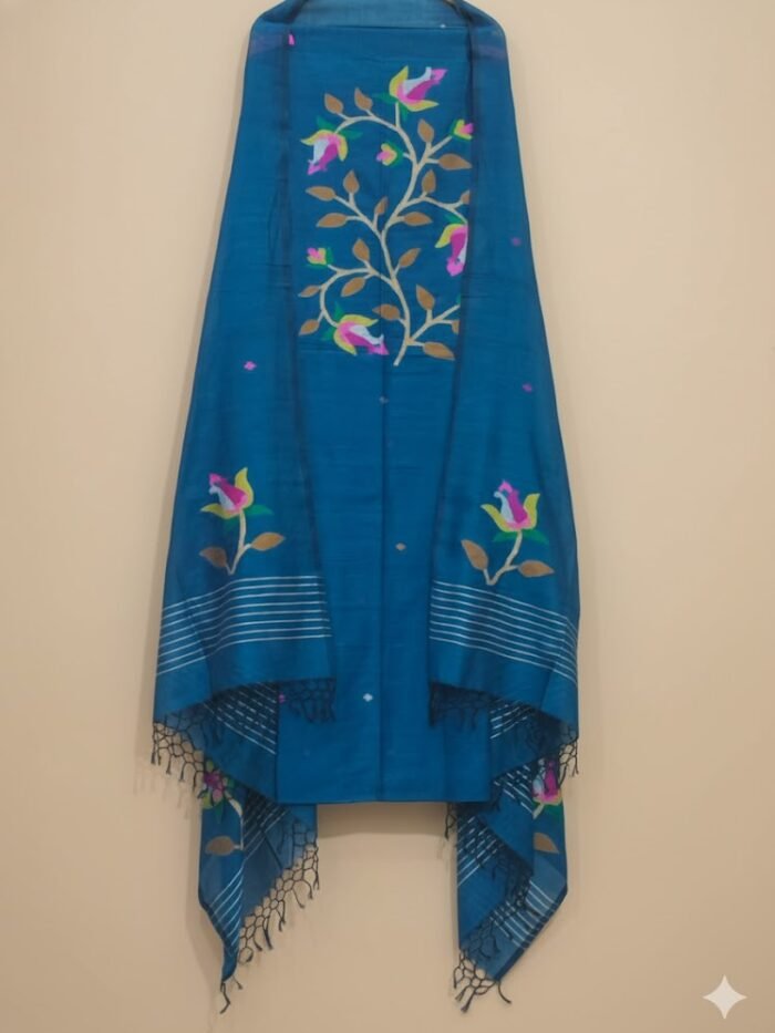 Pure Cotton Jamdani Suit (UNSTITCHED) – Elegant 2-Piece Set