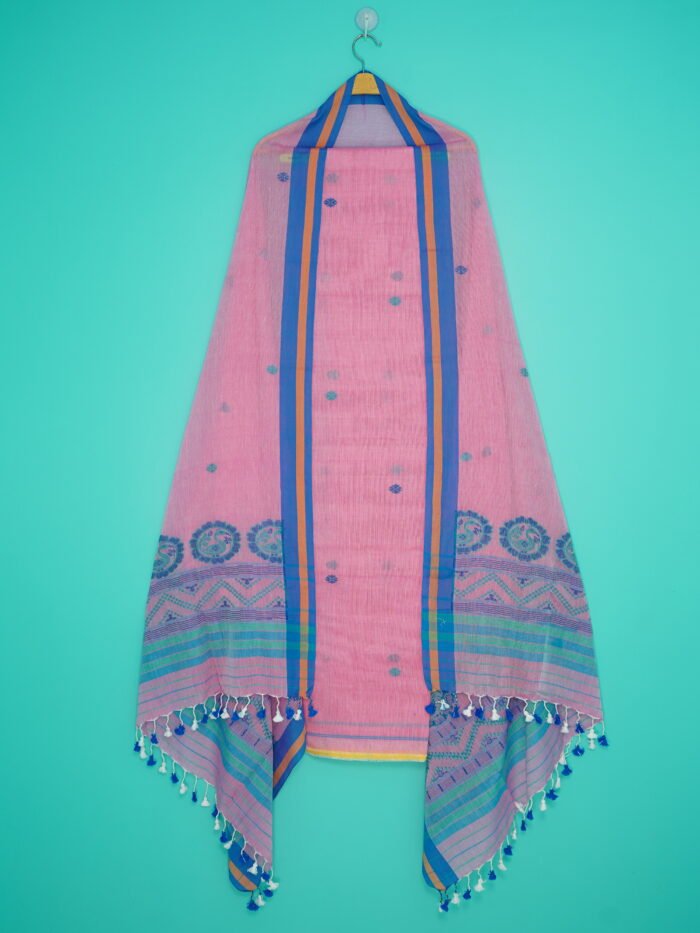 Pure Cotton Jamdani Suit (UNSTITCHED) – Elegant 2-Piece Set