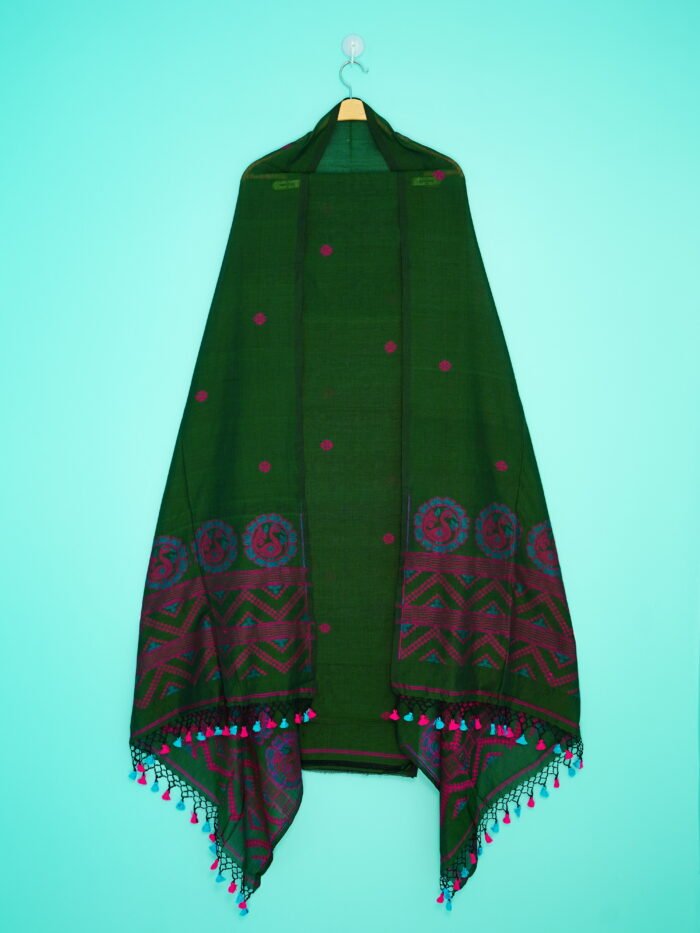 Pure Cotton Jamdani Suit (UNSTITCHED) – Elegant 2-Piece Set