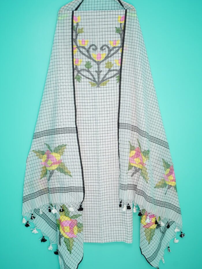 Pure Cotton Jamdani Suit (UNSTITCHED) – Elegant 2-Piece Set