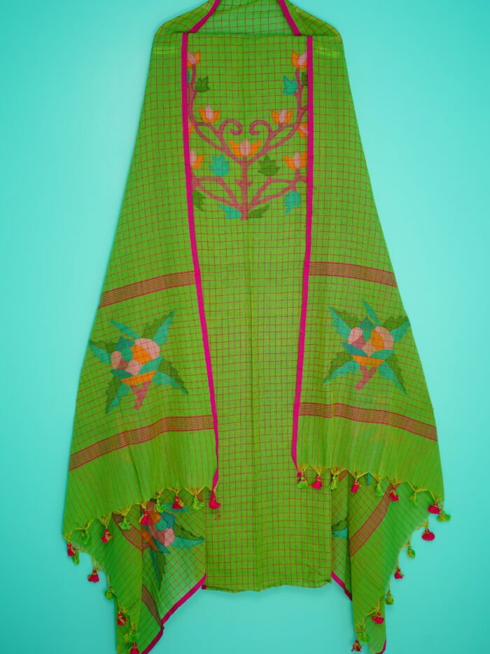 Pure Cotton Jamdani Suit (UNSTITCHED) – Elegant 2-Piece Set