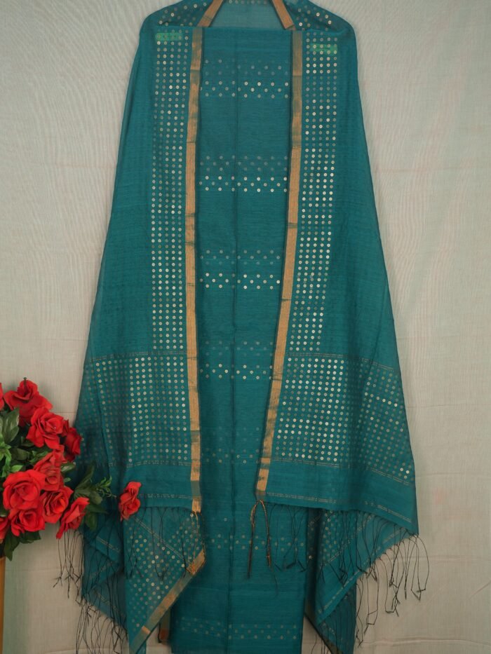 Muslin sequnce Suit (Unstitched) – Elegant 2-Piece Set