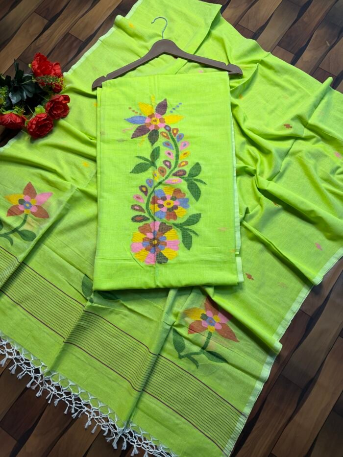 Pure Cotton Jamdani Suit (UNSTITCHED) – Elegant 2-Piece Set