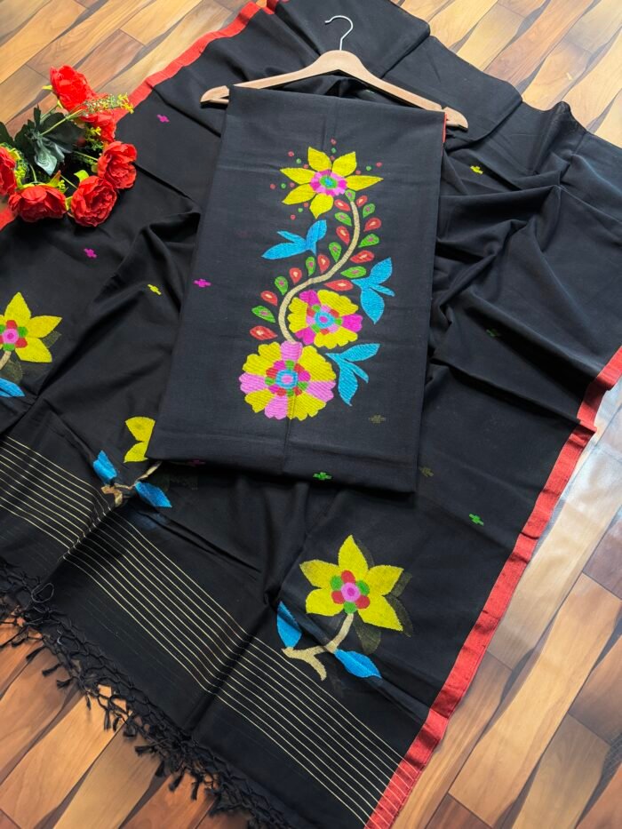 Pure Cotton Jamdani Suit (UNSTITCHED) – Elegant 2-Piece Set