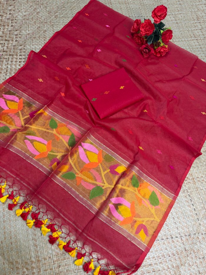 Muslin Jamdani Suit (UNSTITCHED) – Elegant 2-Piece Set (Copy)