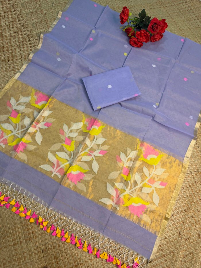 Premium Muslin Jamdani Suit (Unstitched) – Elegant 2-Piece Set (Copy) (Copy)