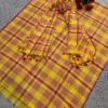 Elegant Pure Cotton Check Top & Dupatta Set