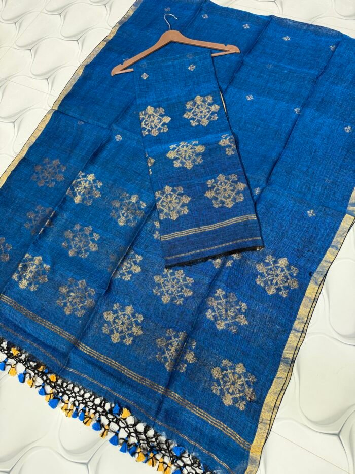 ure Linen Jamdani Top & Dupatta Set – Elegant 2 Piece