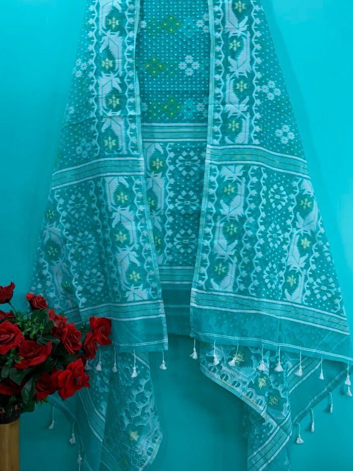 Jamdani Cotton Suit Set – Elegant Handwoven 2-Piece