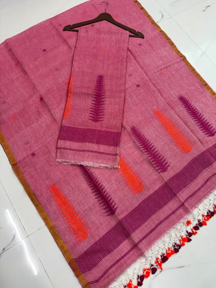 Pure Linen Top & Dupatta Set (Unstitched)