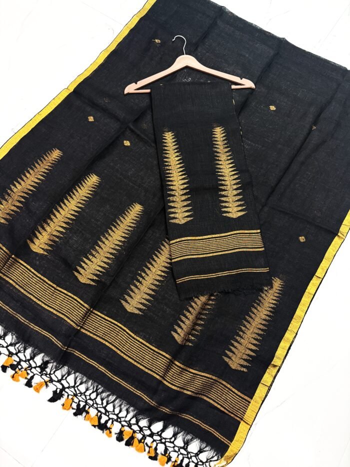Pure Linen Top & Dupatta Set (Unstitched)